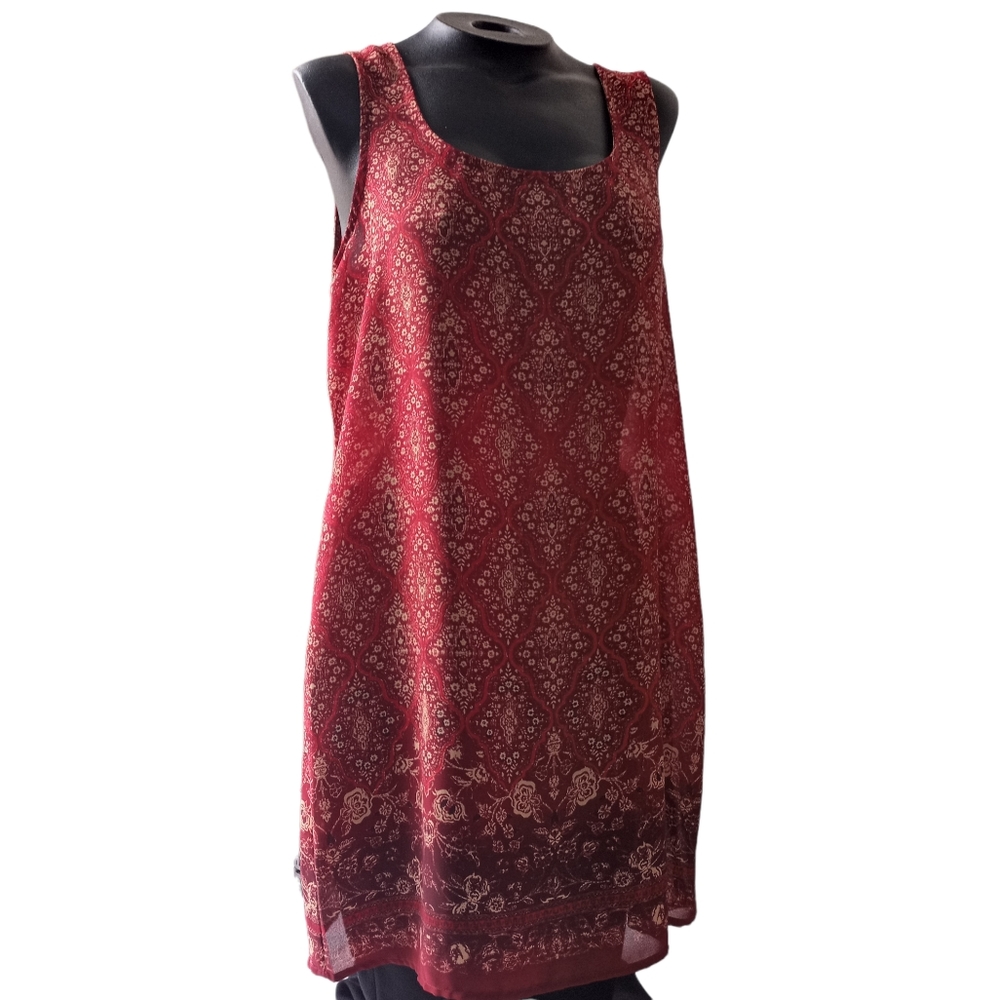 Baja Blue Geometric Print Tank Top Size M